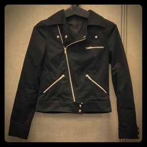 H&M Black Motorcycle Jacket, size 4 - 👌$15